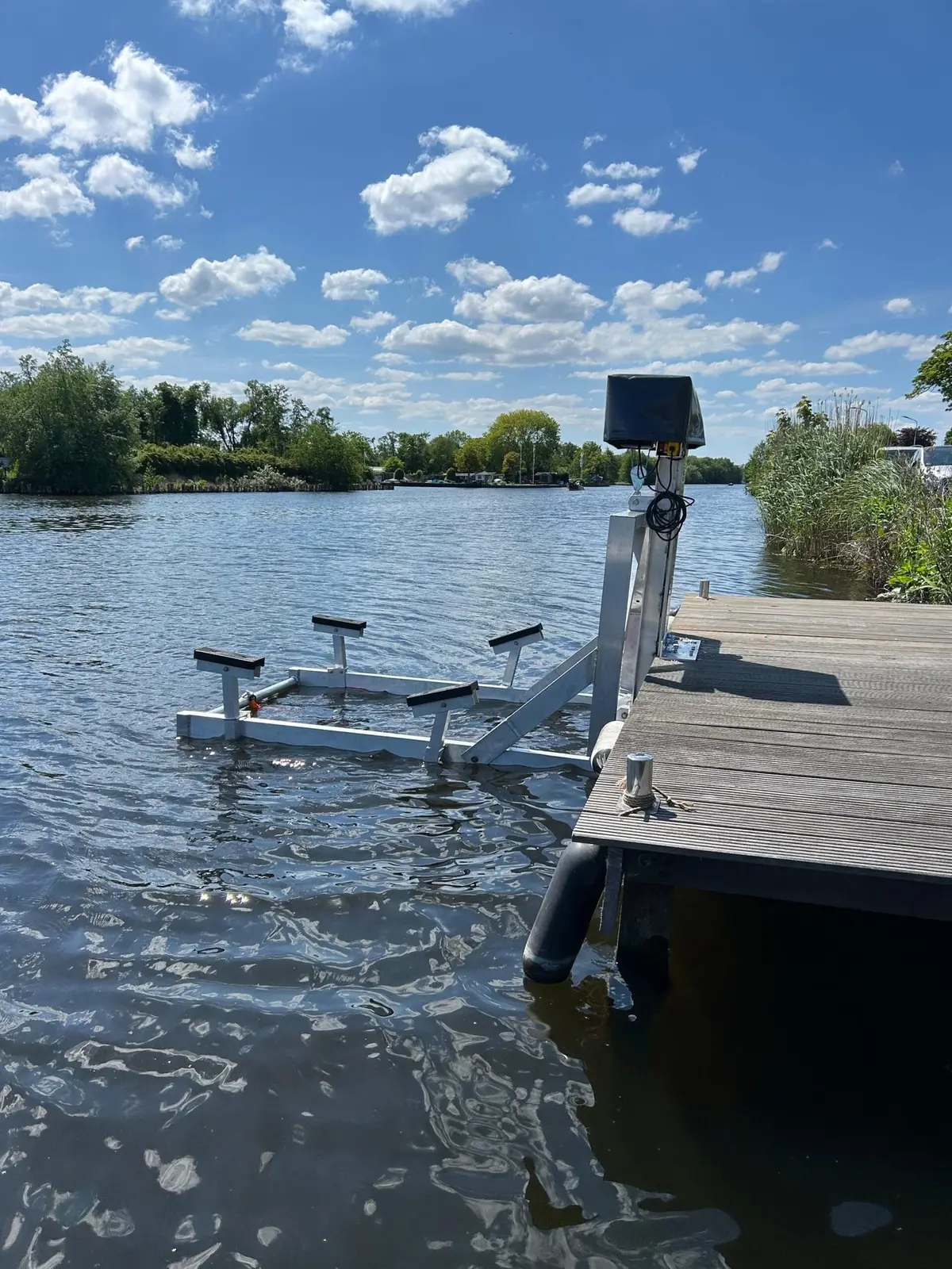 Bootlift, project Inklapbare kadelift in Oude Meer – 1.000 kg hefvermogen