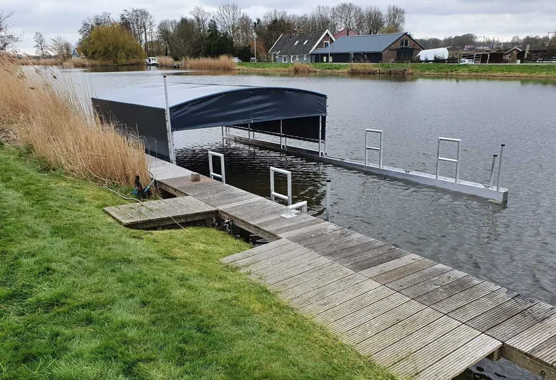 Bootoverkapping, project Bootoverkapping Drijf-Drijf in Zijdewind – 9 x 3,7 meter