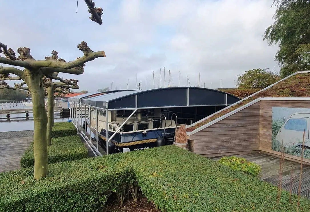 Bootoverkapping, project Bootoverkapping Wal-Wal in Sneek – 14,5 x 6,5 meter – foto 1