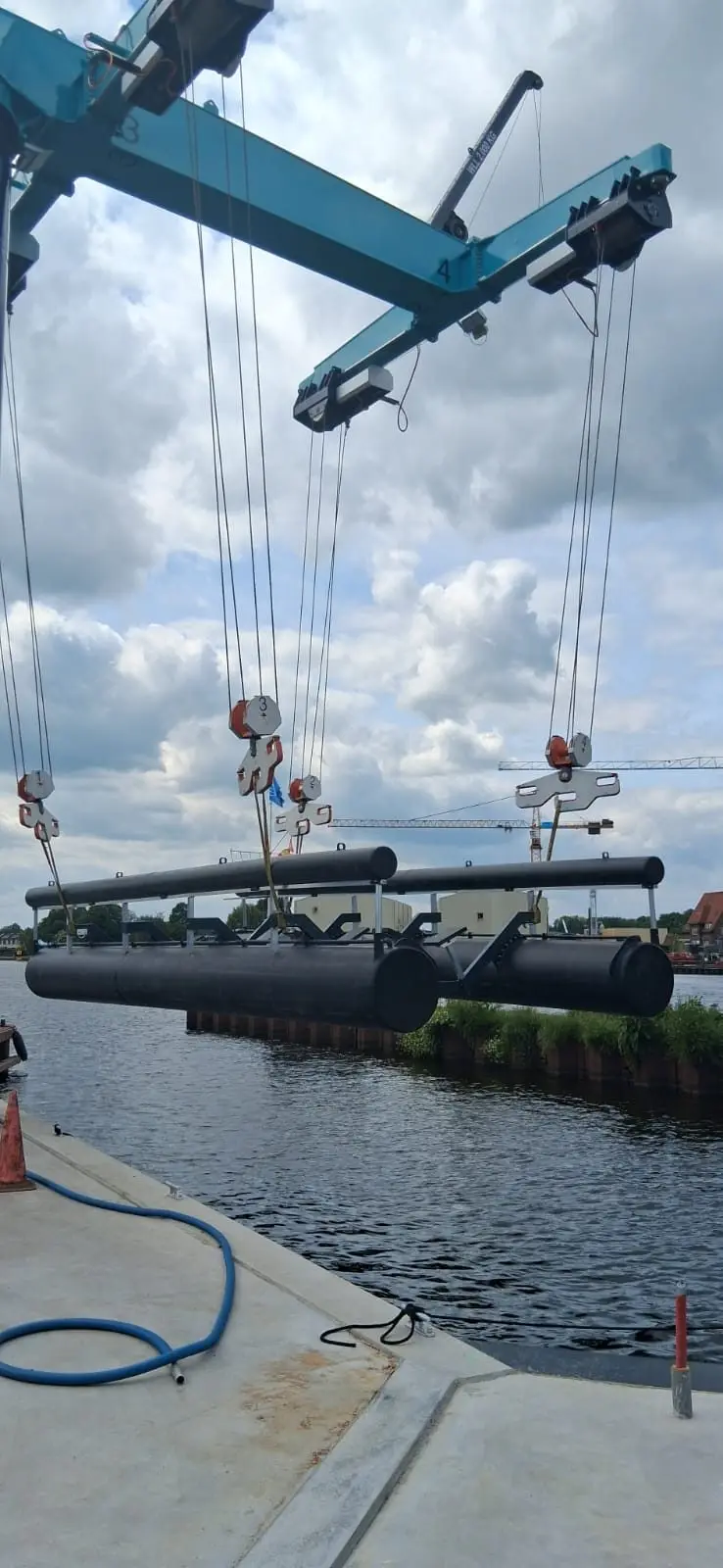 Bootoverkapping, project Dutch Floatlift zonder overkapping – 8 x 4 meter