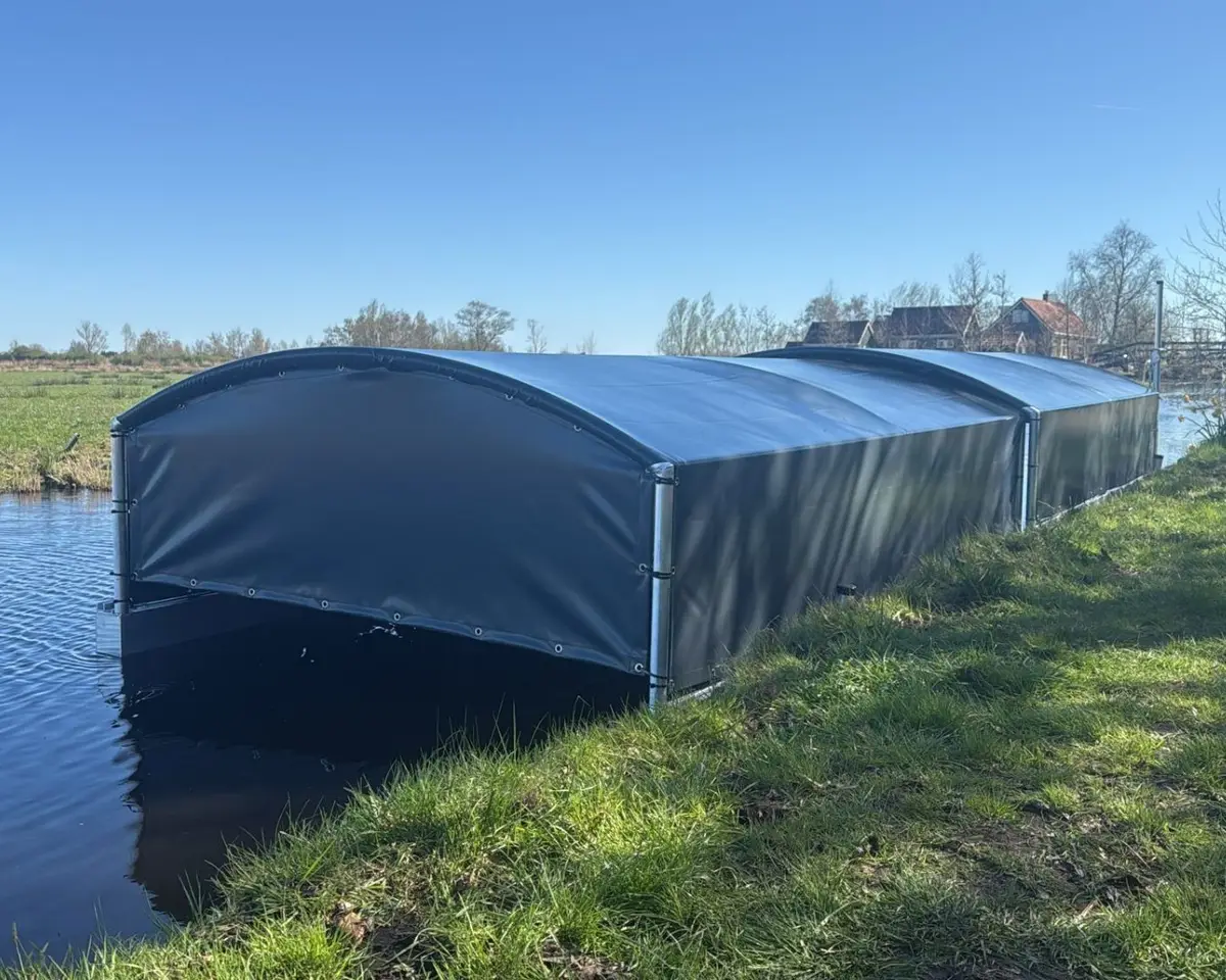 Bootoverkapping, project Bootoverkapping Drijf-Drijf in Watergang – 8 x 2,2 meter