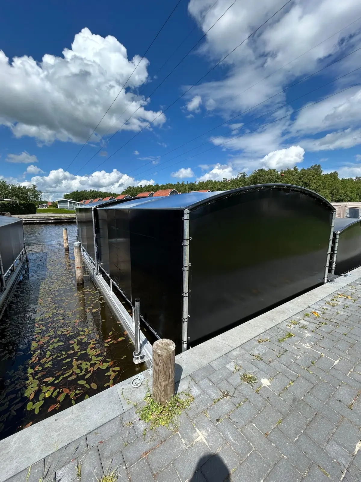 Bootoverkapping, project Bootoverkapping Drijf-Drijf in Midlaren – 9 x 3,2 meter – foto 1