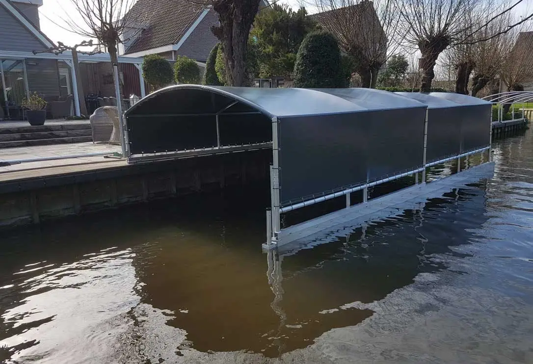 Bootoverkapping, project 2 bootoverkappingen Wal-Drijf in Valkenburg – 7 x 2,8 meter