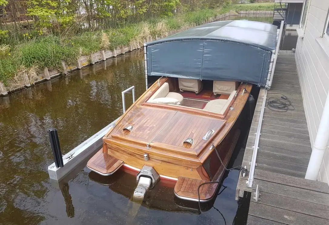Bootoverkapping, project Bootoverkapping Wal-Drijf in Valkenburg – 7,7 x 2,4 meter – foto 1