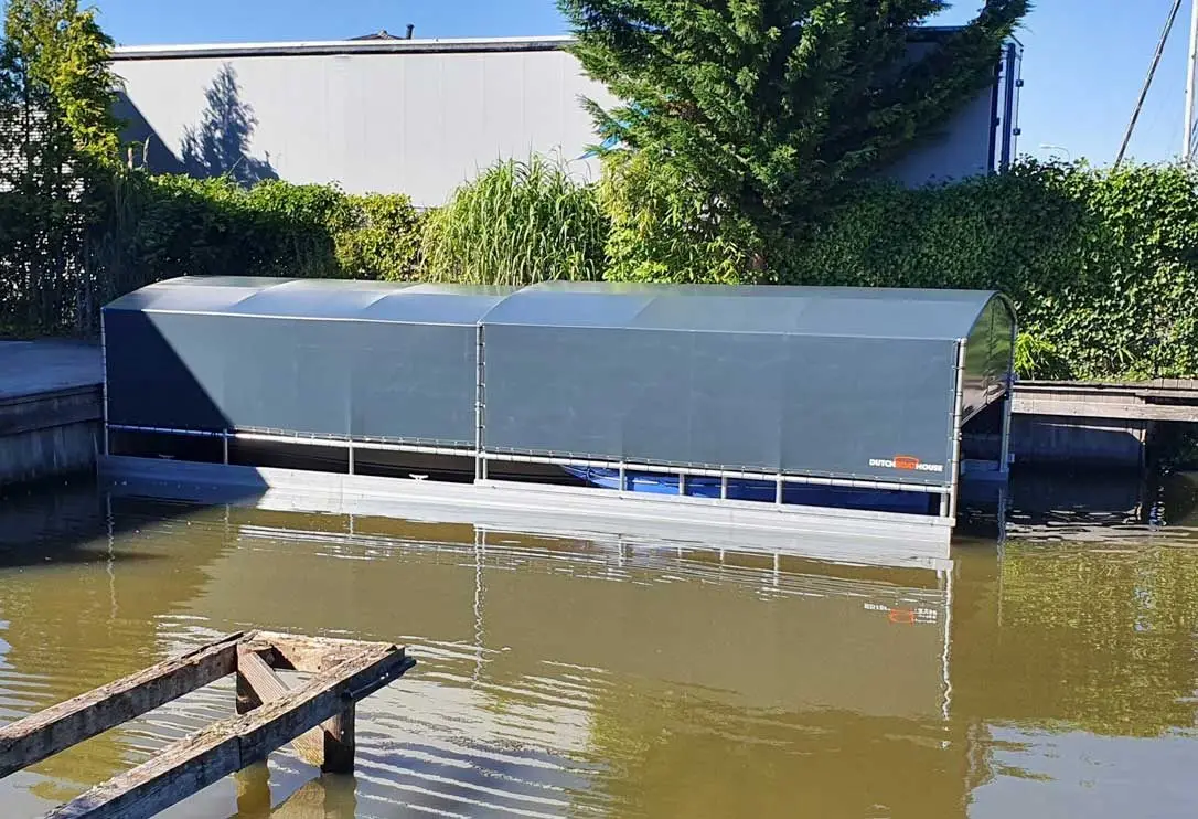 Bootoverkapping, project Bootoverkapping Drijf-Drijf in Grou – 9 x 3,5 meter – foto 1
