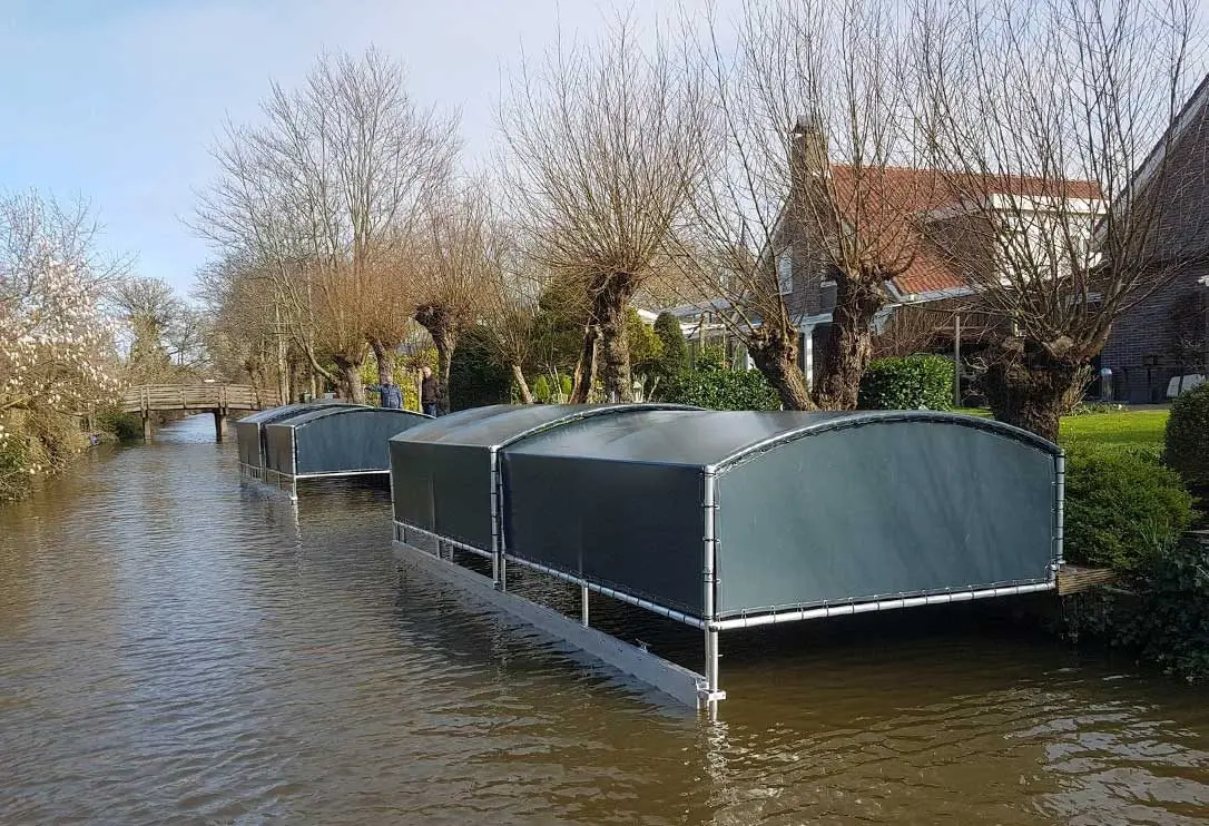Bootoverkapping, project 2 bootoverkappingen Wal-Drijf in Valkenburg – 7 x 2,8 meter – foto 1